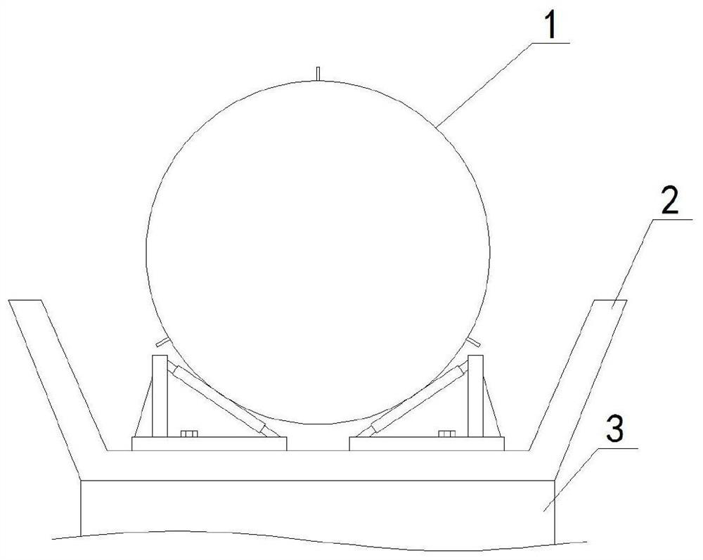 Method for butting straight bent pipe and straight pipe of long transmission line pipeline with small and medium pipe diameters in air