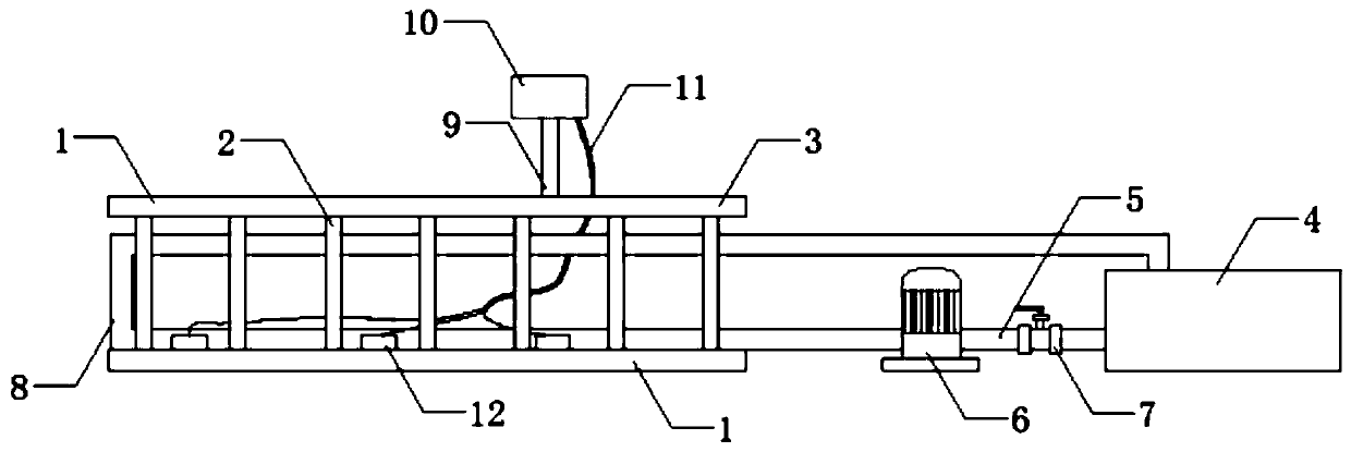 Mass concrete intelligent temperature measuring device system and installation method