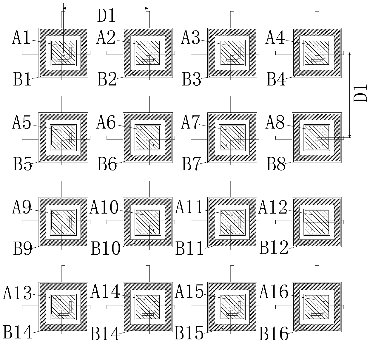 Silicon-based small-sized common-caliber dual-frequency dual-polarized broadband array antenna