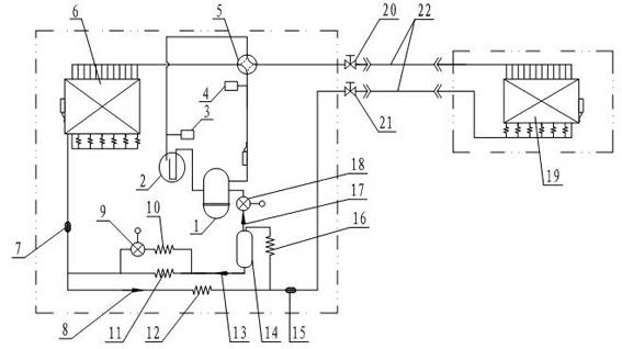 Vapor-injected air-conditioning system, vapor-injected air-conditioning control method and air-conditioner