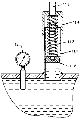 Reciprocating sealing element detection test bed and reciprocating sealing detection method