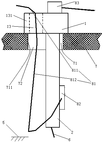 Socket for table with wire hole