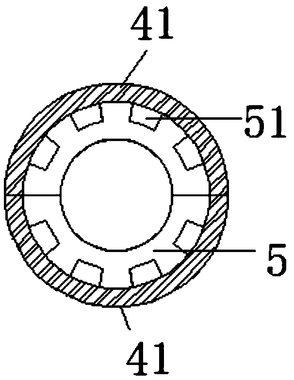 Combined-type grouting sleeve connecting structure and steel bar connecting construction method