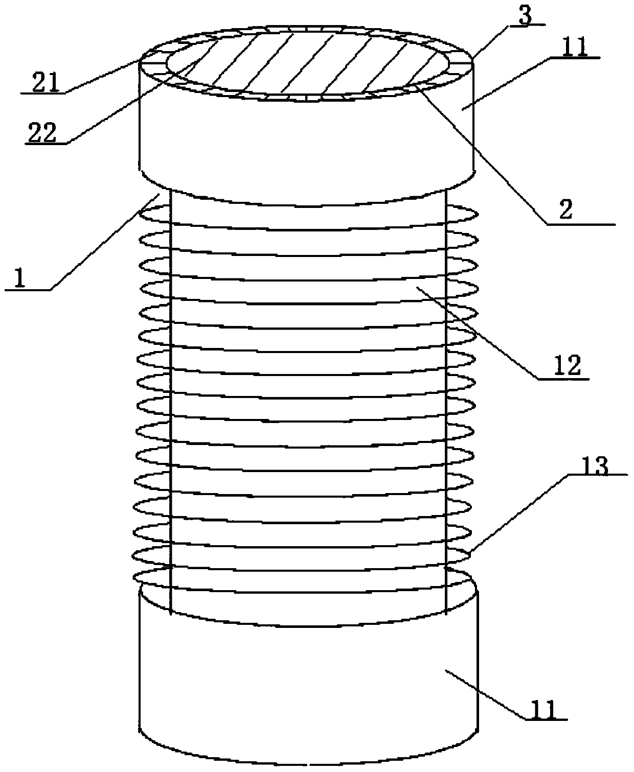 Muffling pipe fitting