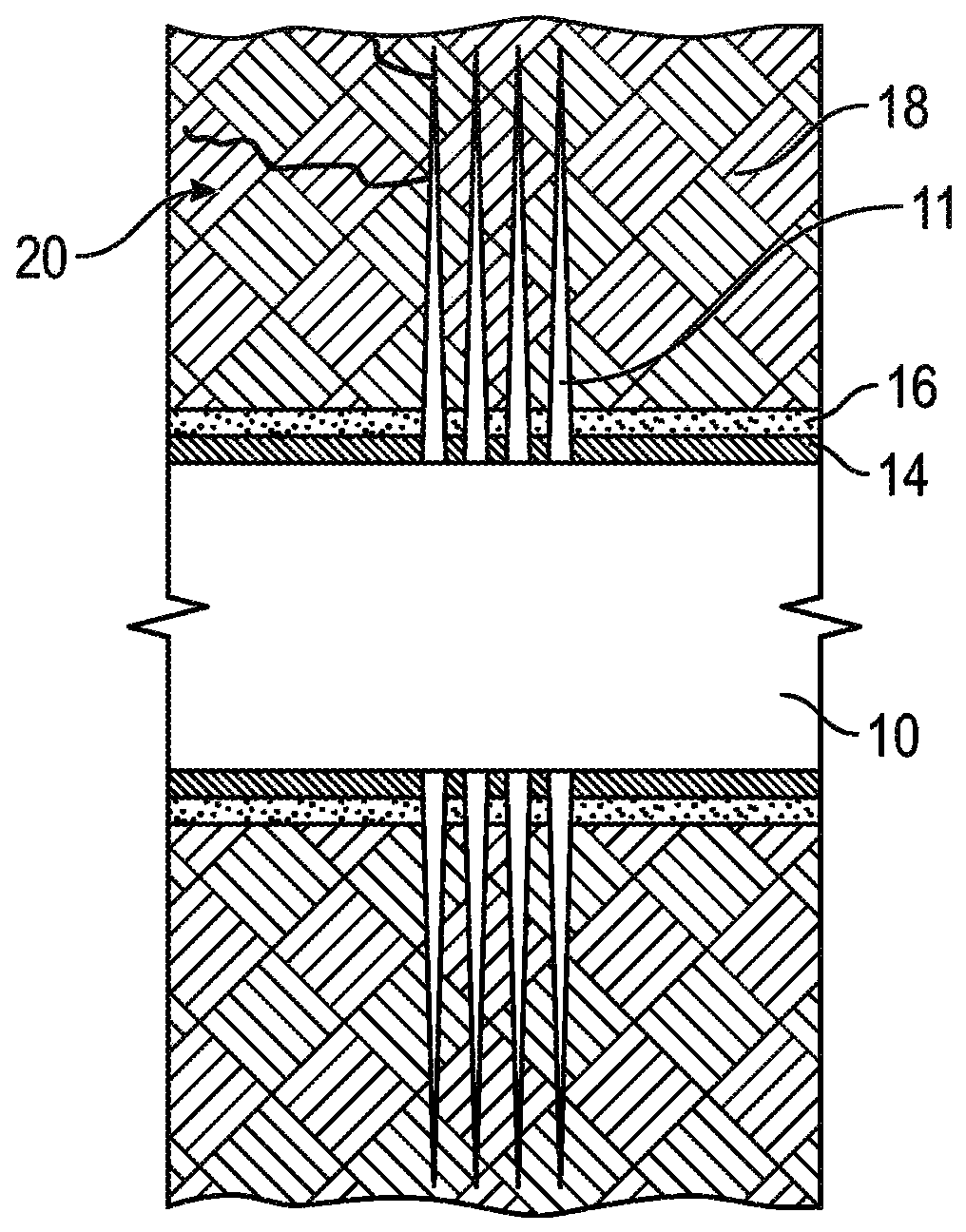 Limited penetration perforating methods for oilfield applications