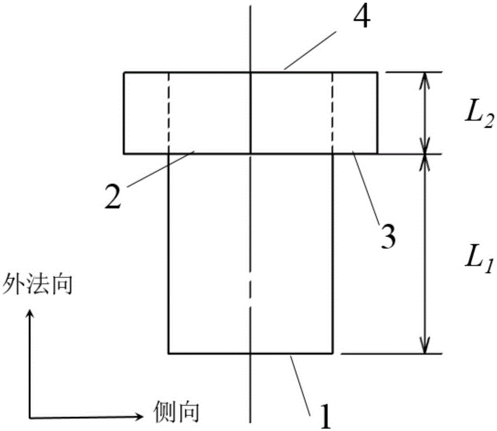 Gas film cooling hole structure used for thin-walled hot end part of gas turbine engine