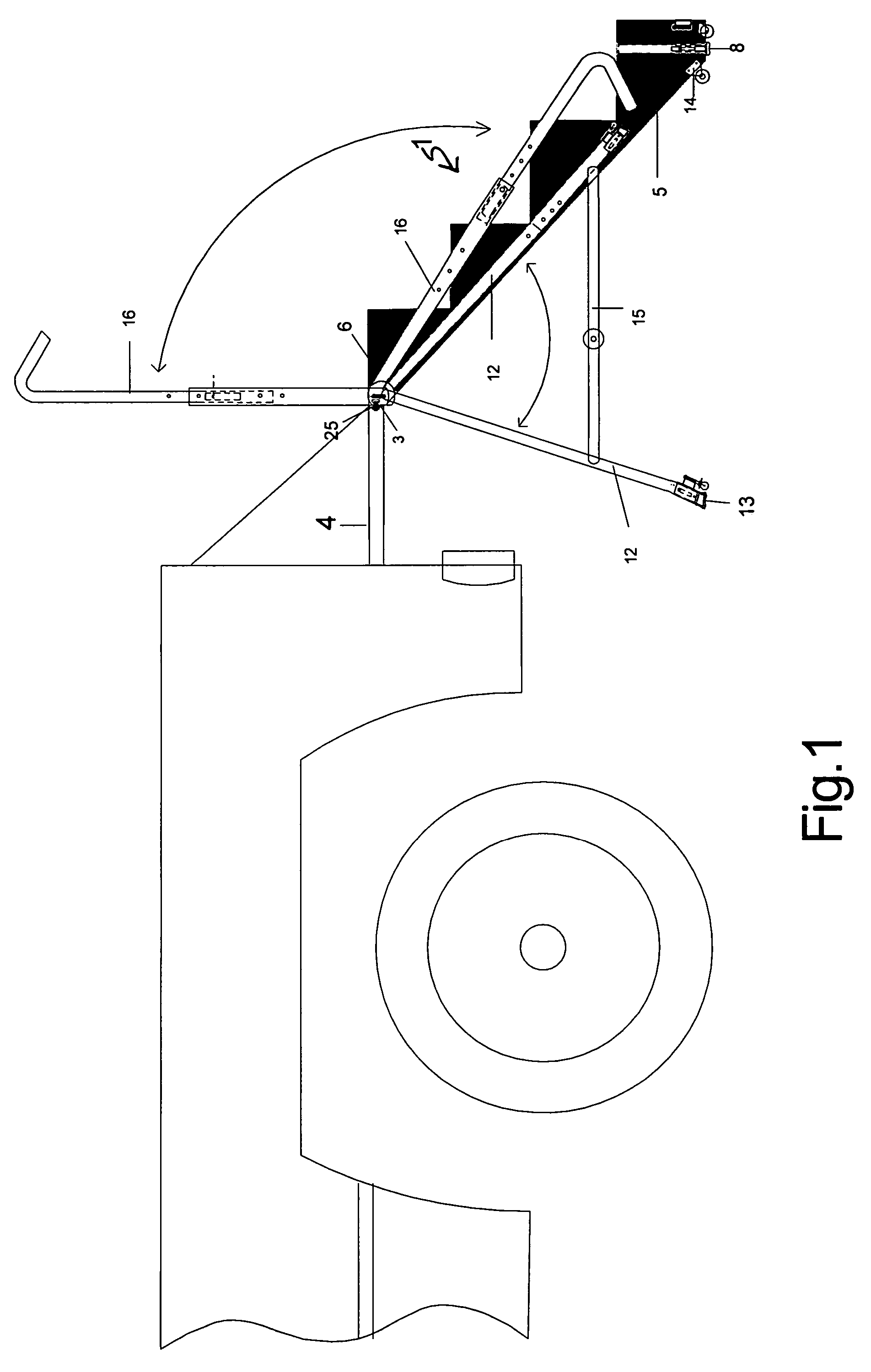 Compact truck tailgate and general purpose utility ladder