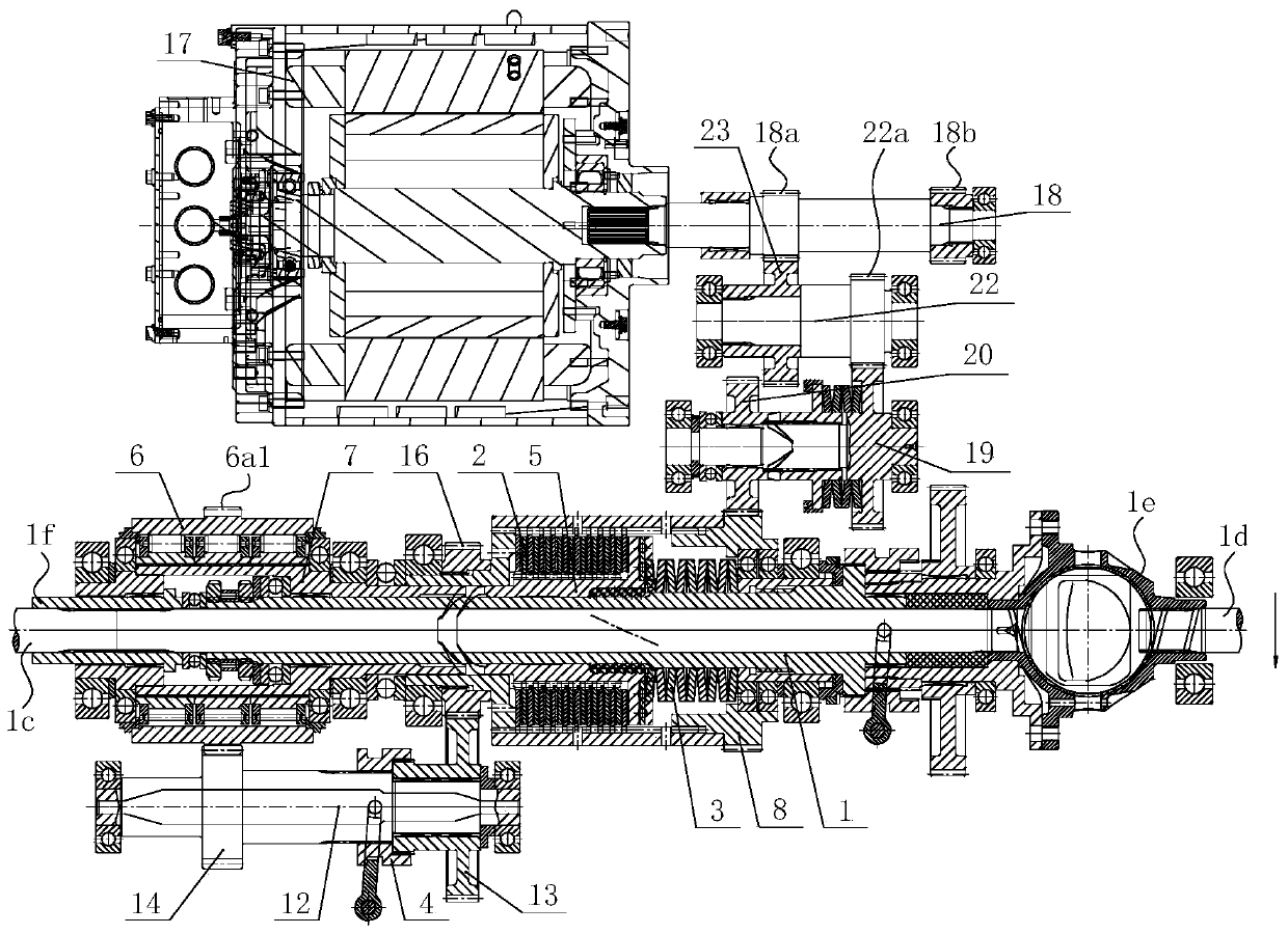 Intelligent super-large-load self-adaptive automatic speed change system with reversing function