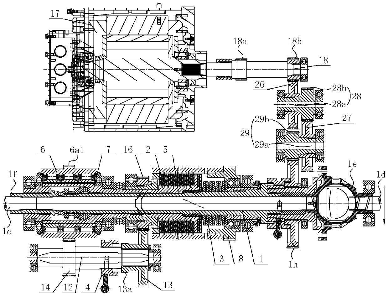 Intelligent super-large-load self-adaptive automatic speed change system with reversing function