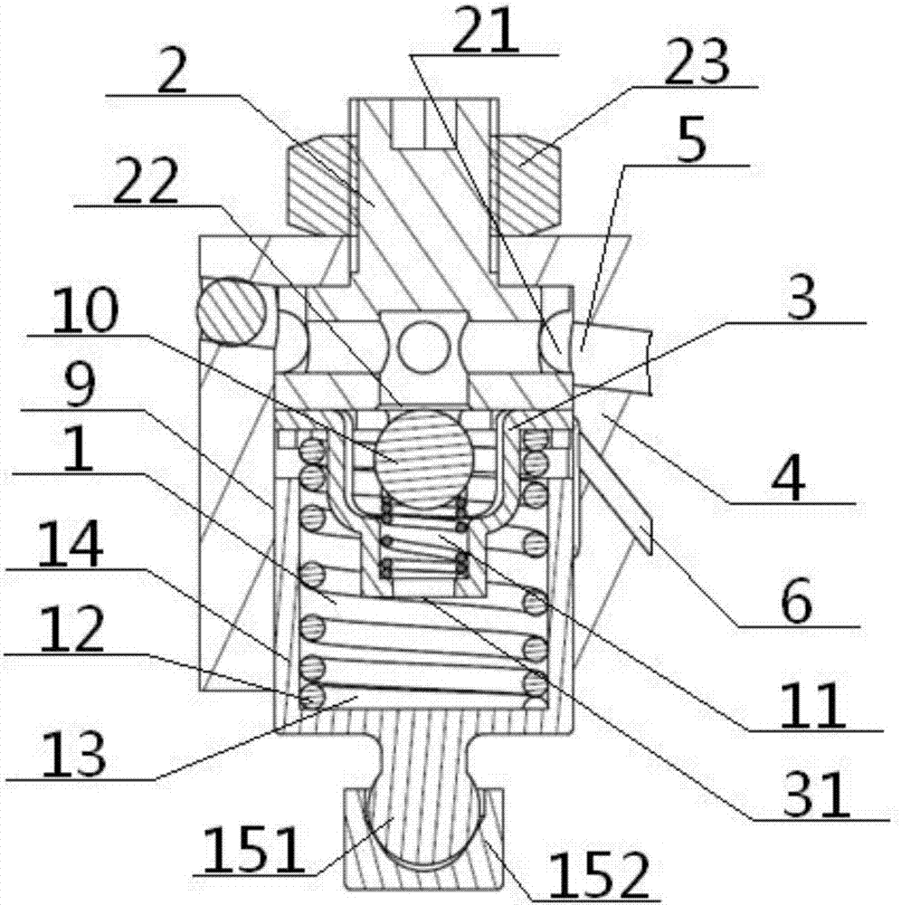 Braking execution mechanism used for engine braking oil way and using method of braking execution mechanism