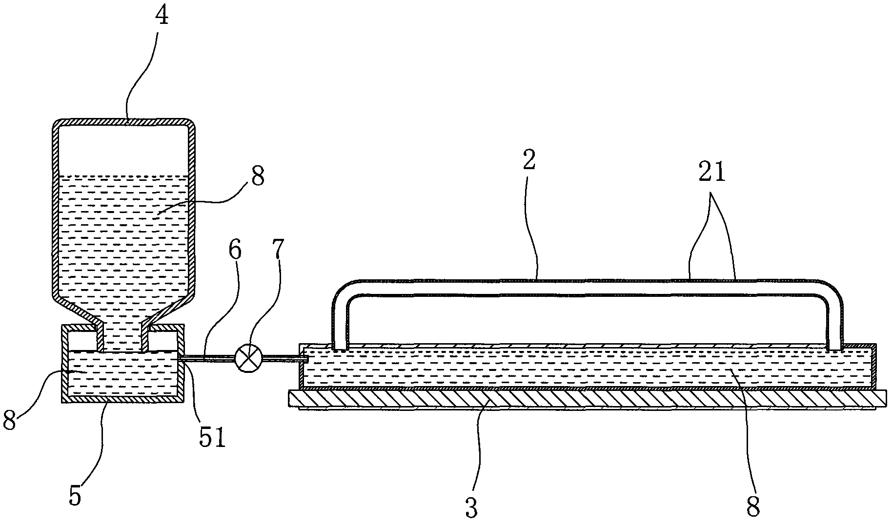 Gasifying combustion device for liquid fuel