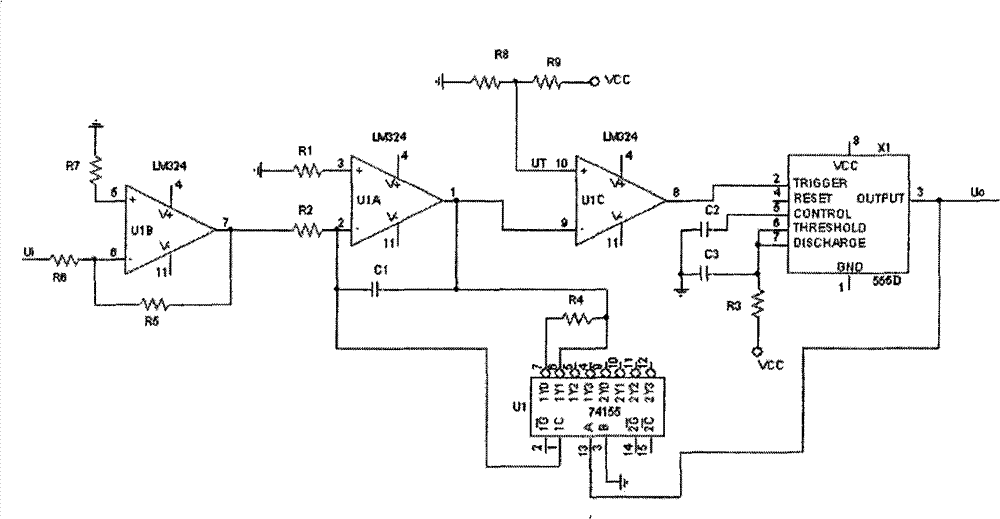 Analog-digital conversion method and device based on neuron working principle