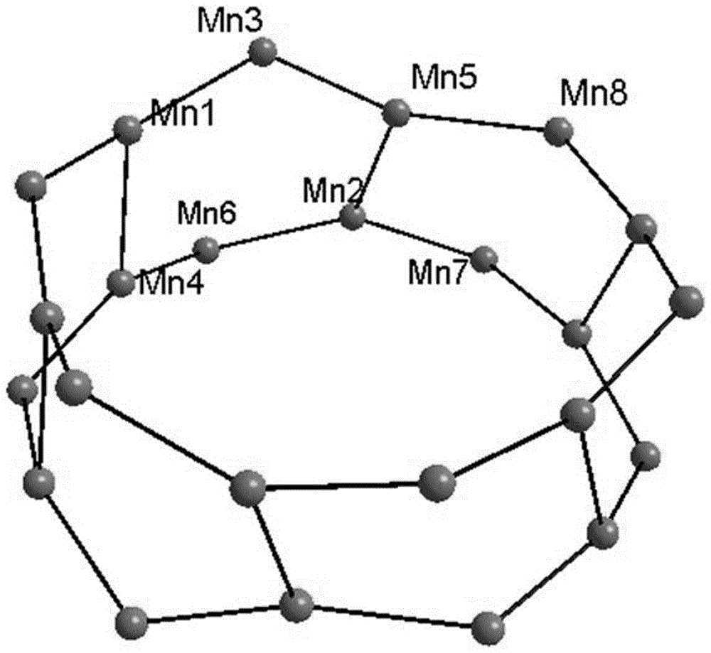 High-nuclear manganese cluster compound based on sulfur-containing triazole ligand and preparation method thereof