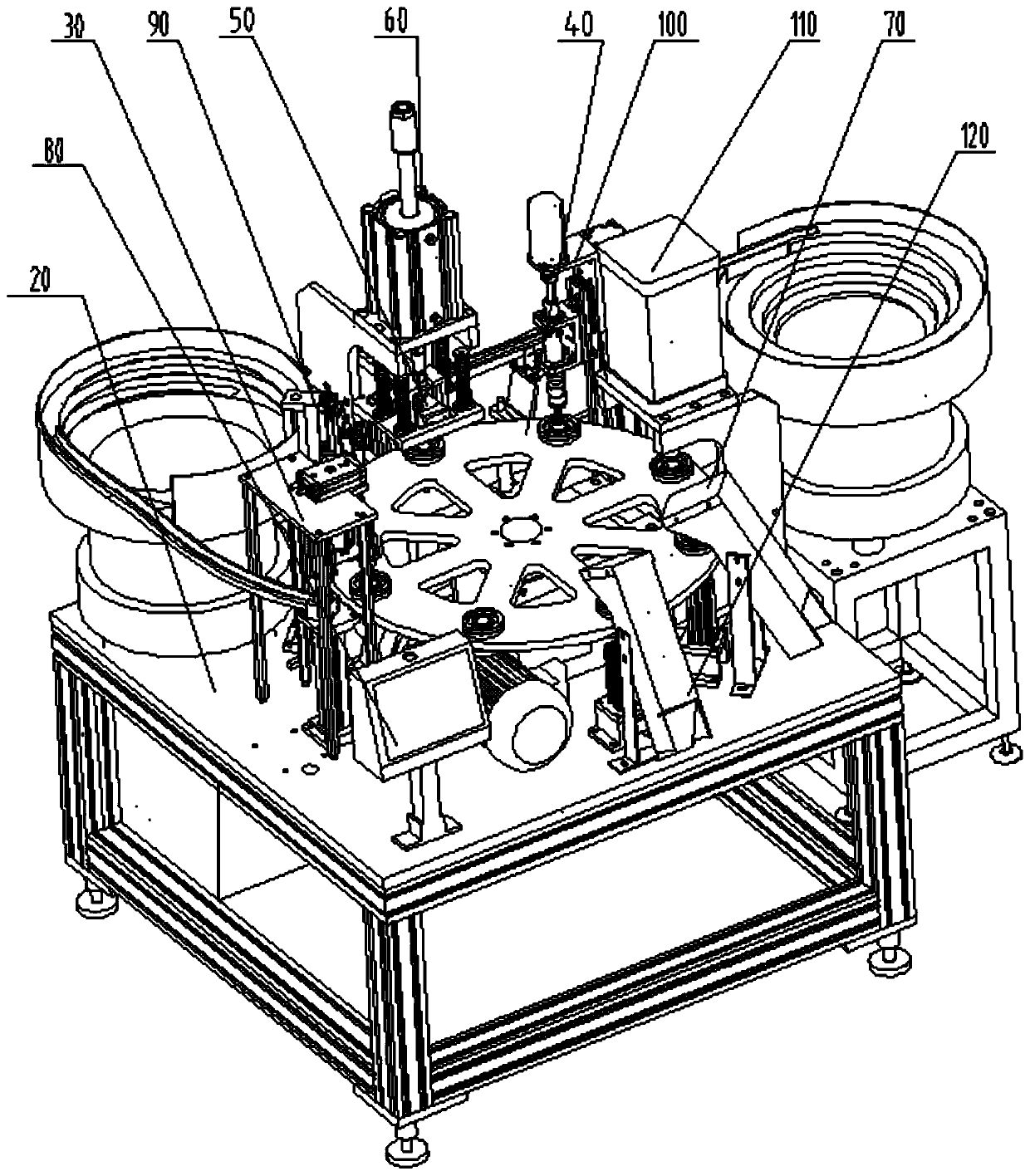 High-precision multi-station nut riveting press