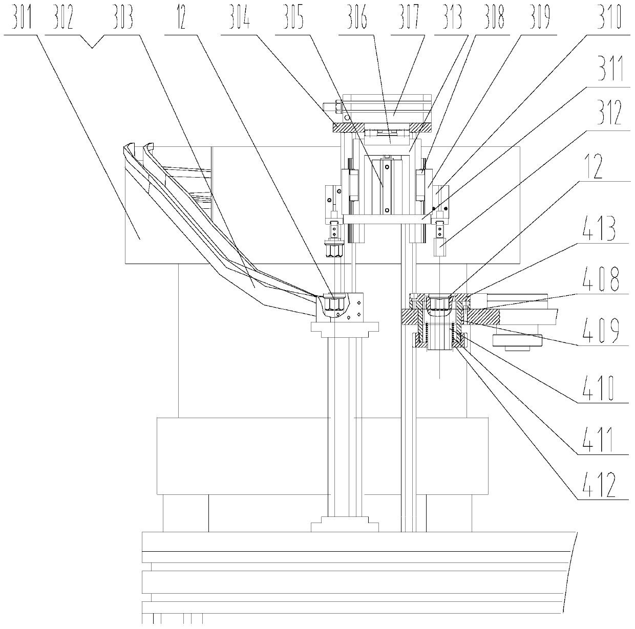 High-precision multi-station nut riveting press