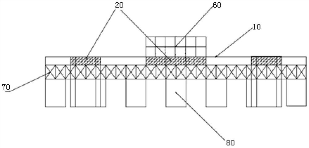 A super-large floating body on the sea using a combined power supply system