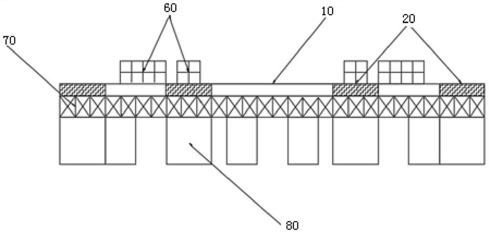 A super-large floating body on the sea using a combined power supply system