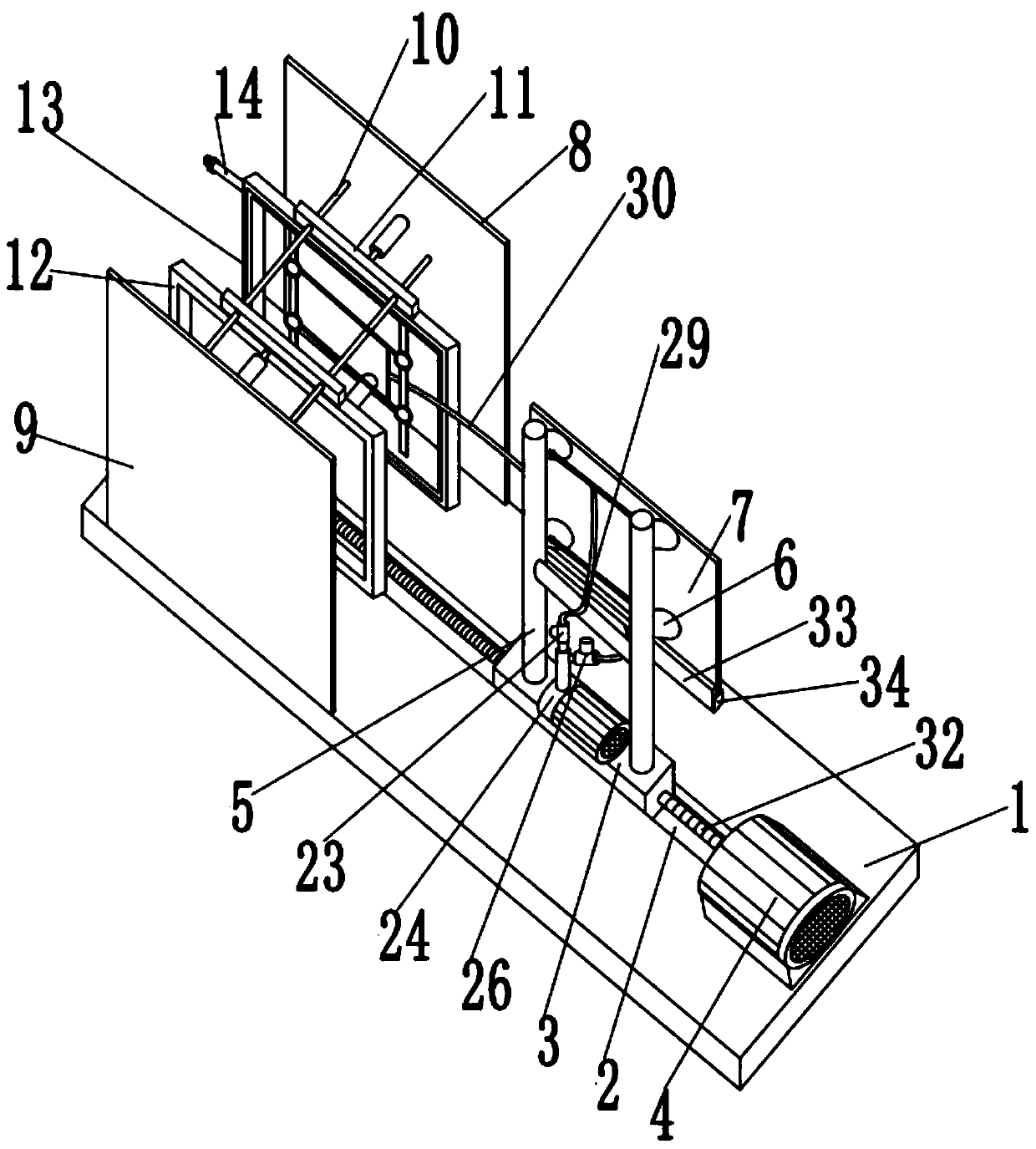 Refrigerator glass partition plate production forming mold facilitating mold withdrawing