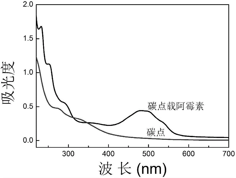 Application of carbon dot as anti-tumor medicine carrier