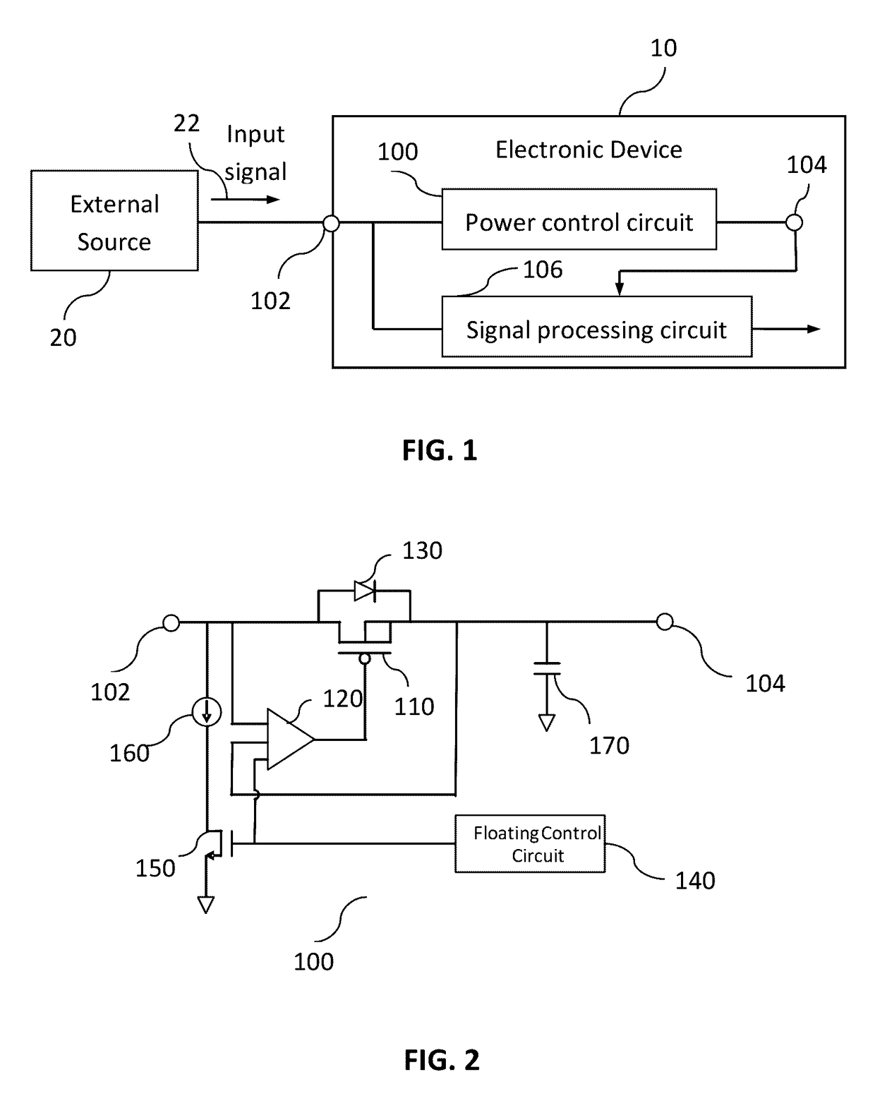 One wire parasite power switch control circuit