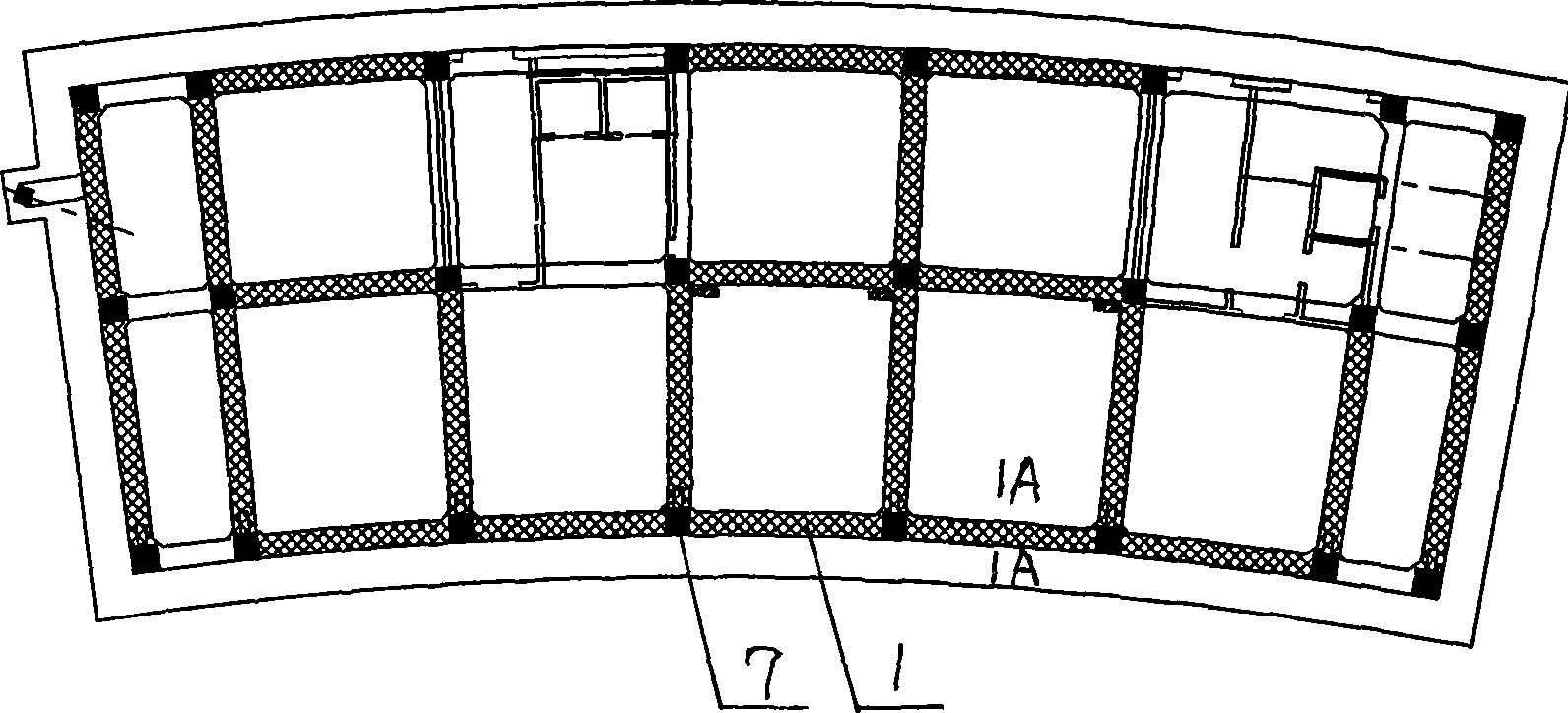 Construction method for reinforcing grade beam