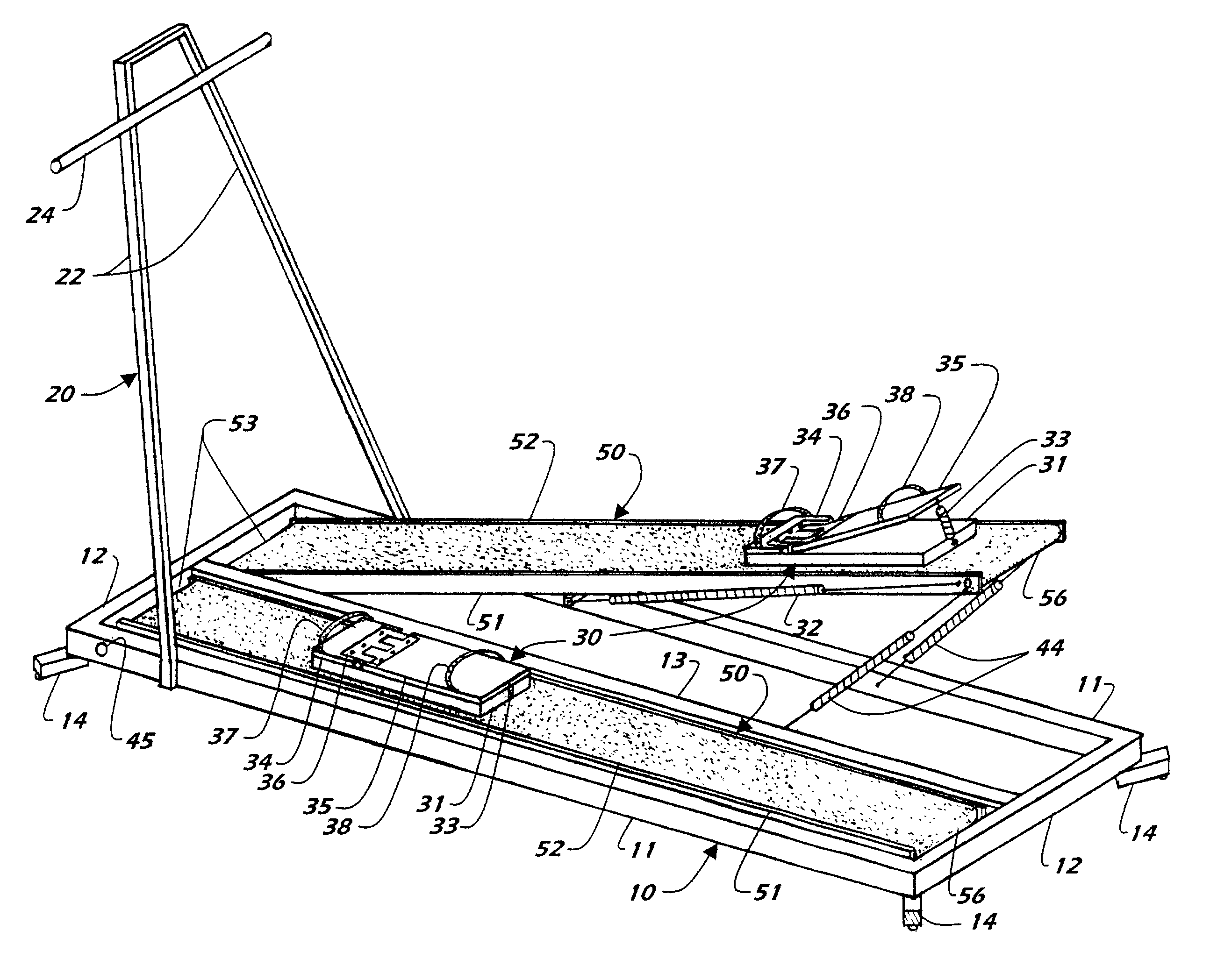 Sequential contraction muscle training device