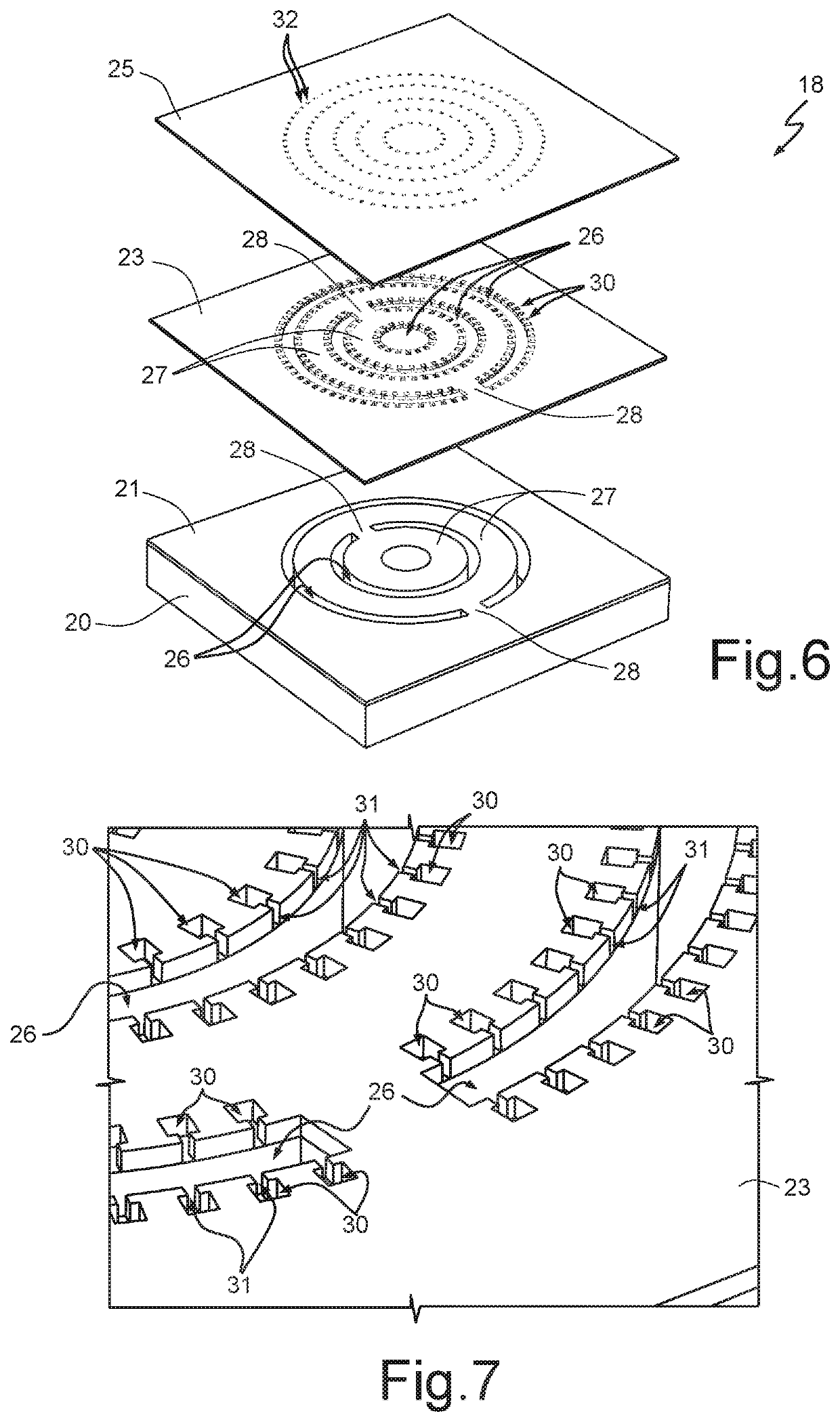 Microfluidic dispenser device for delivering inhalable substances