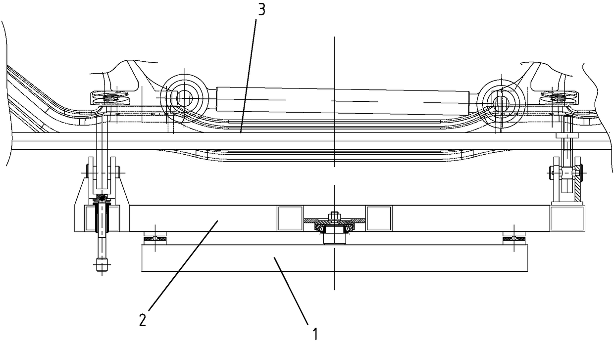 Front and rear suspension assembly fine-tuning device for passenger car chassis