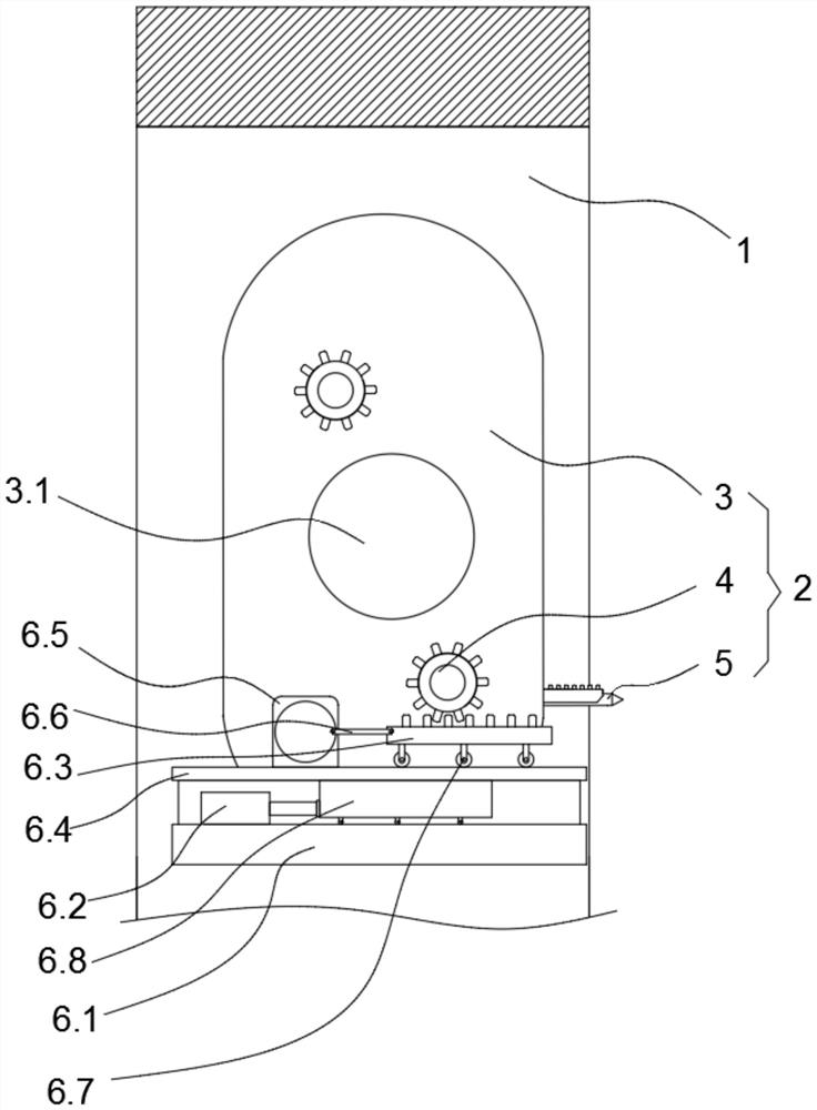 A composite non-woven fabric cutting device