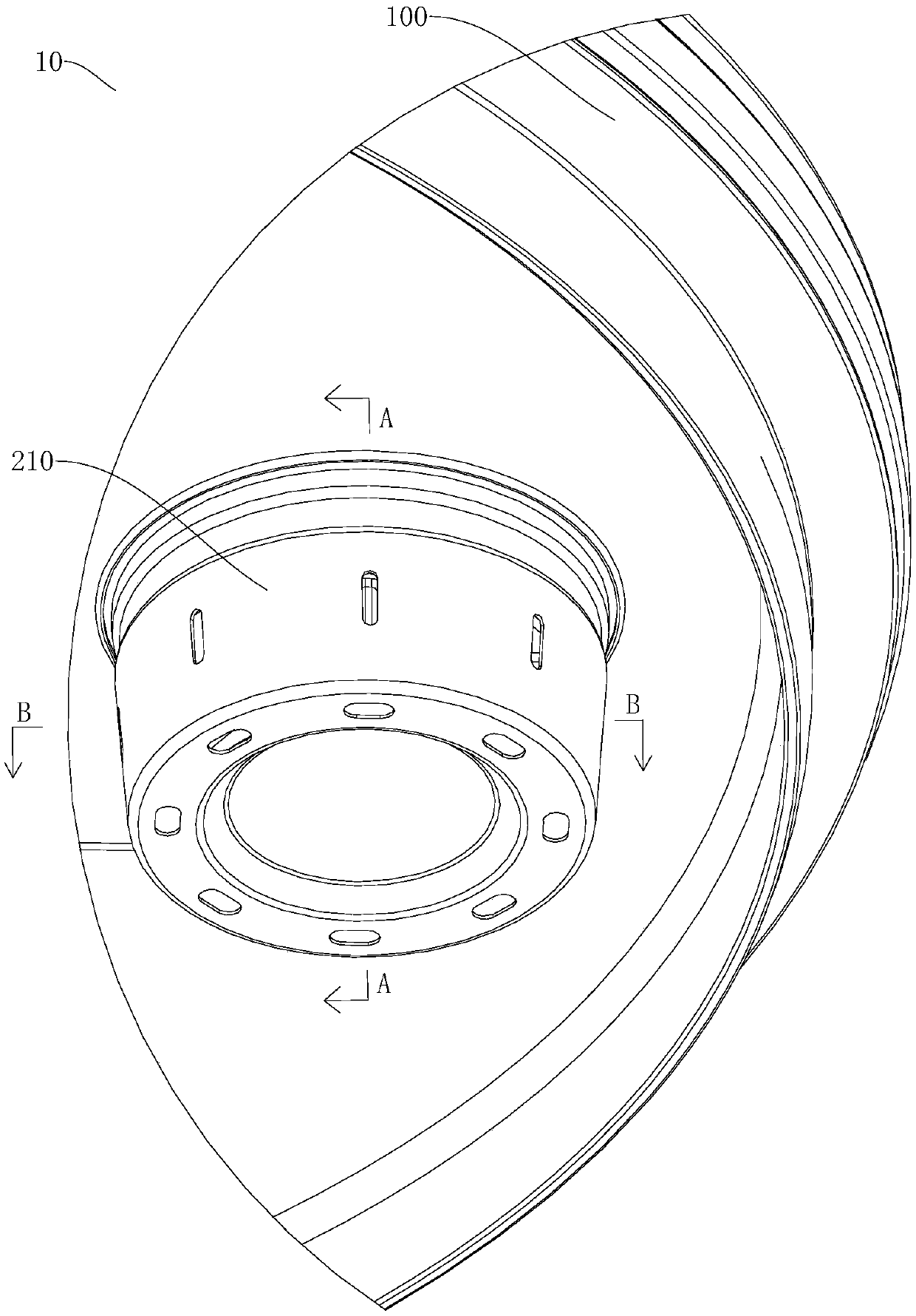 Foam breaking device for cooking utensil, pot cover and cooking utensil