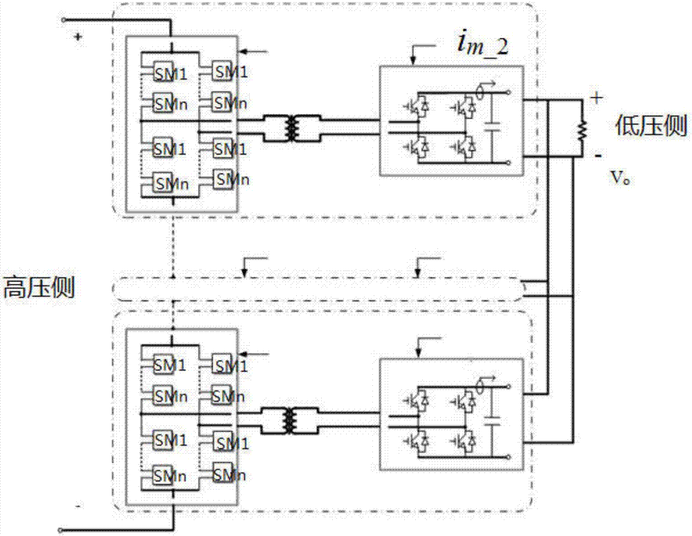 Fan-shaped vector control method capable of suppressing series connection combination type MMC ring current