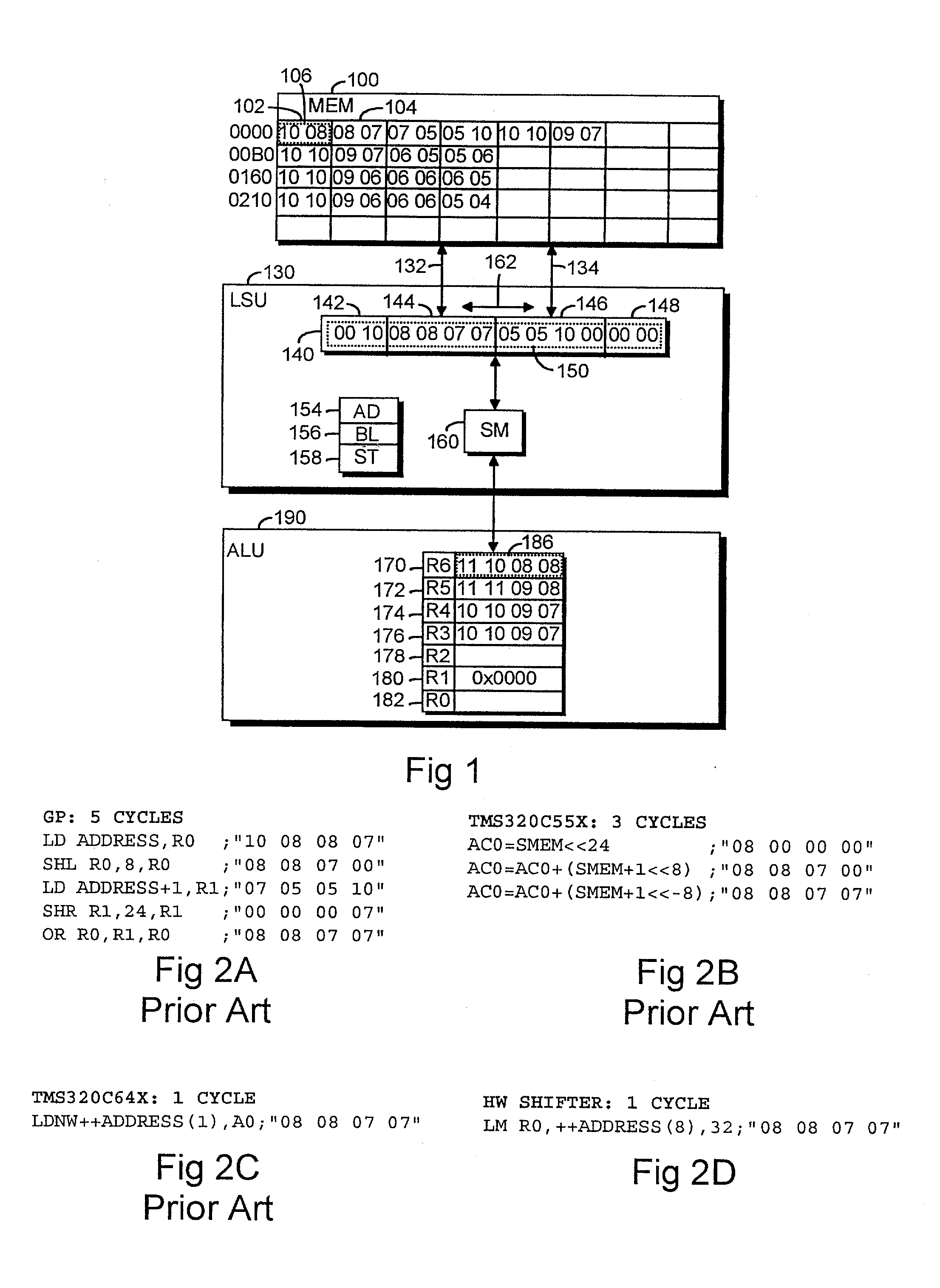 Memory processing in a microprocessor