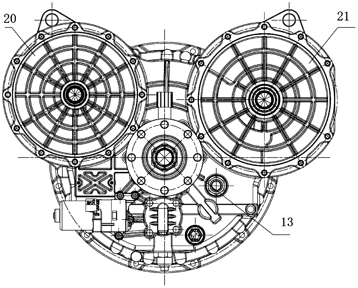 Vehicle hybrid power system achieving multi-power-source coupling