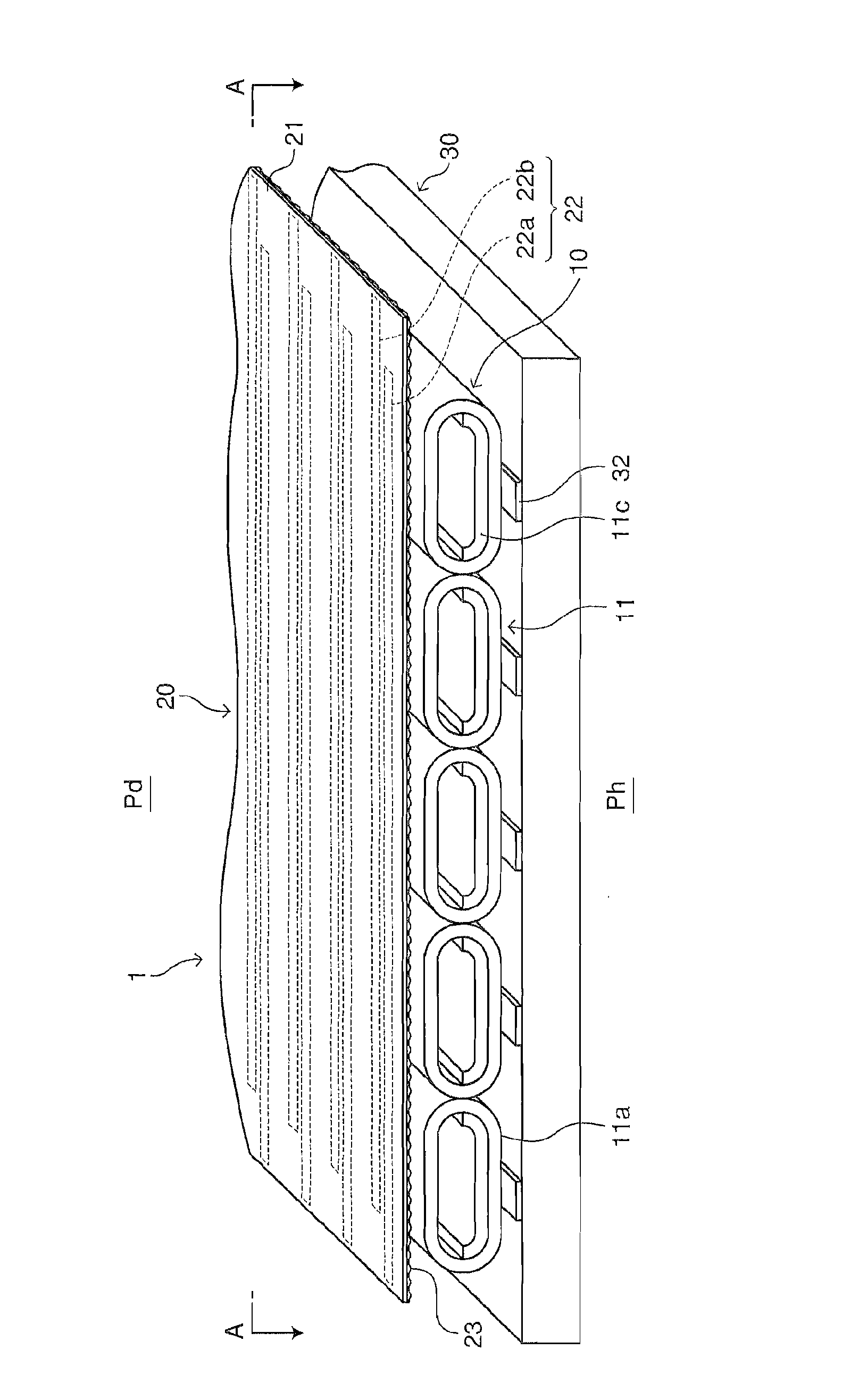 Display device and method for producing same