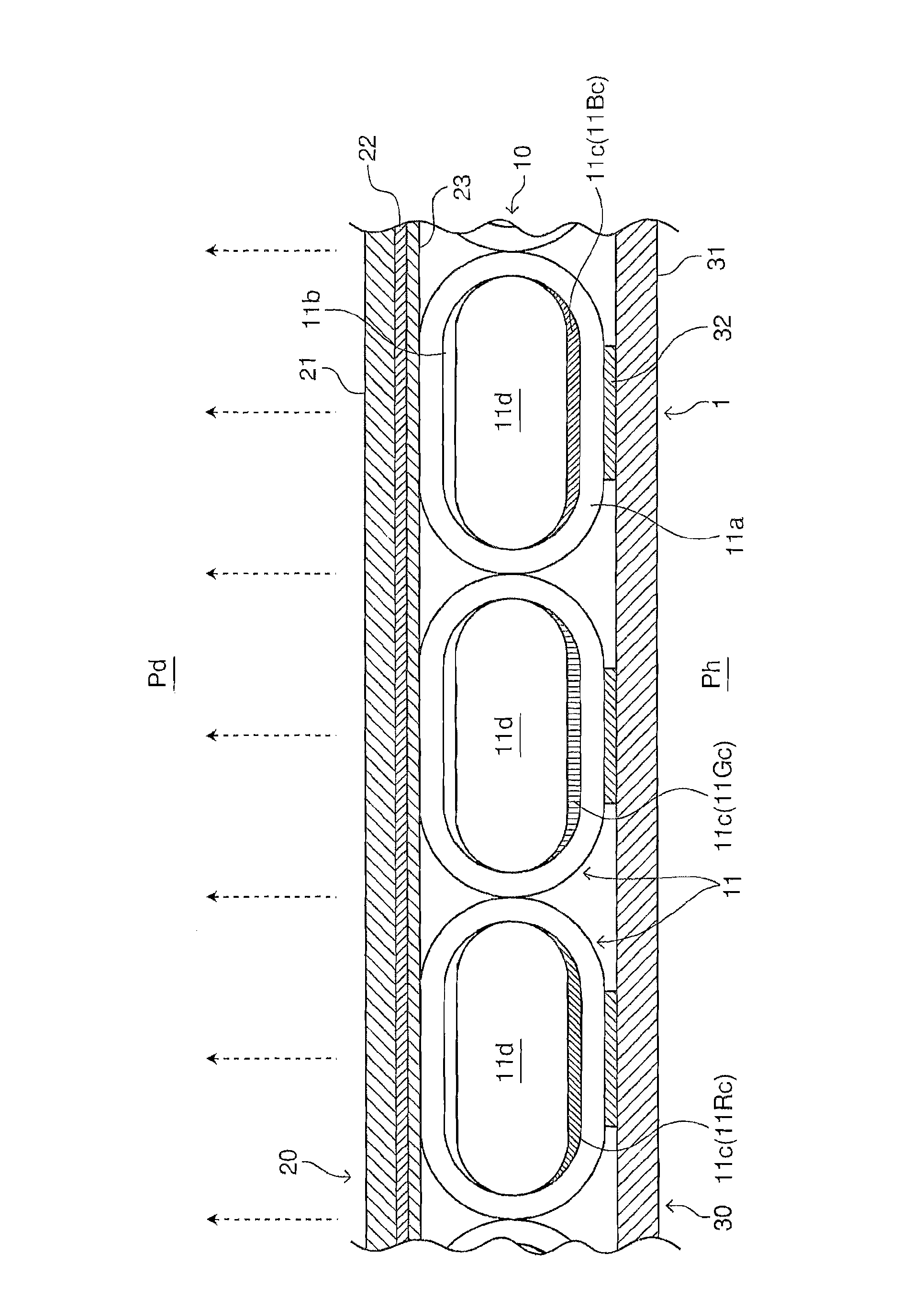 Display device and method for producing same