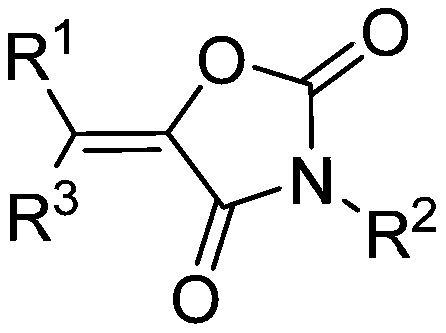 Method for producing tetra-substituted vinyl 2,4-oxazolidinedione from carbon dioxide