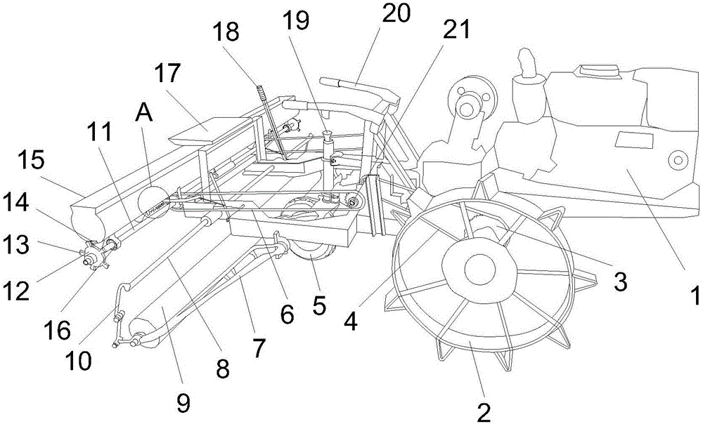 Bidirectional grain seeding machine