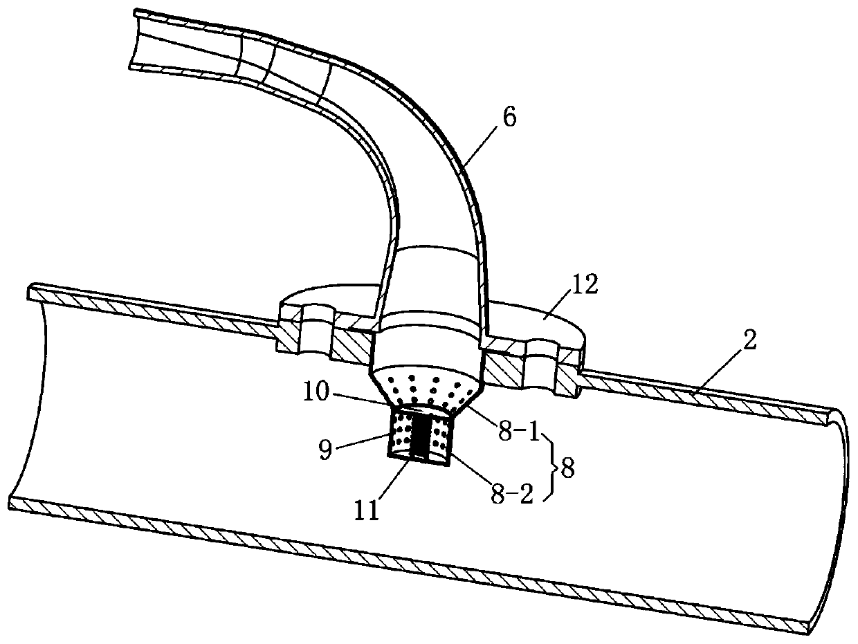 Engine tail gas treatment system and treatment method