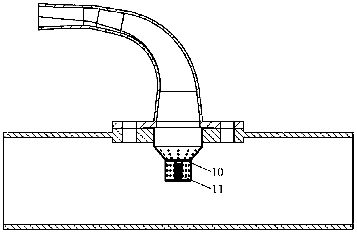 Engine tail gas treatment system and treatment method