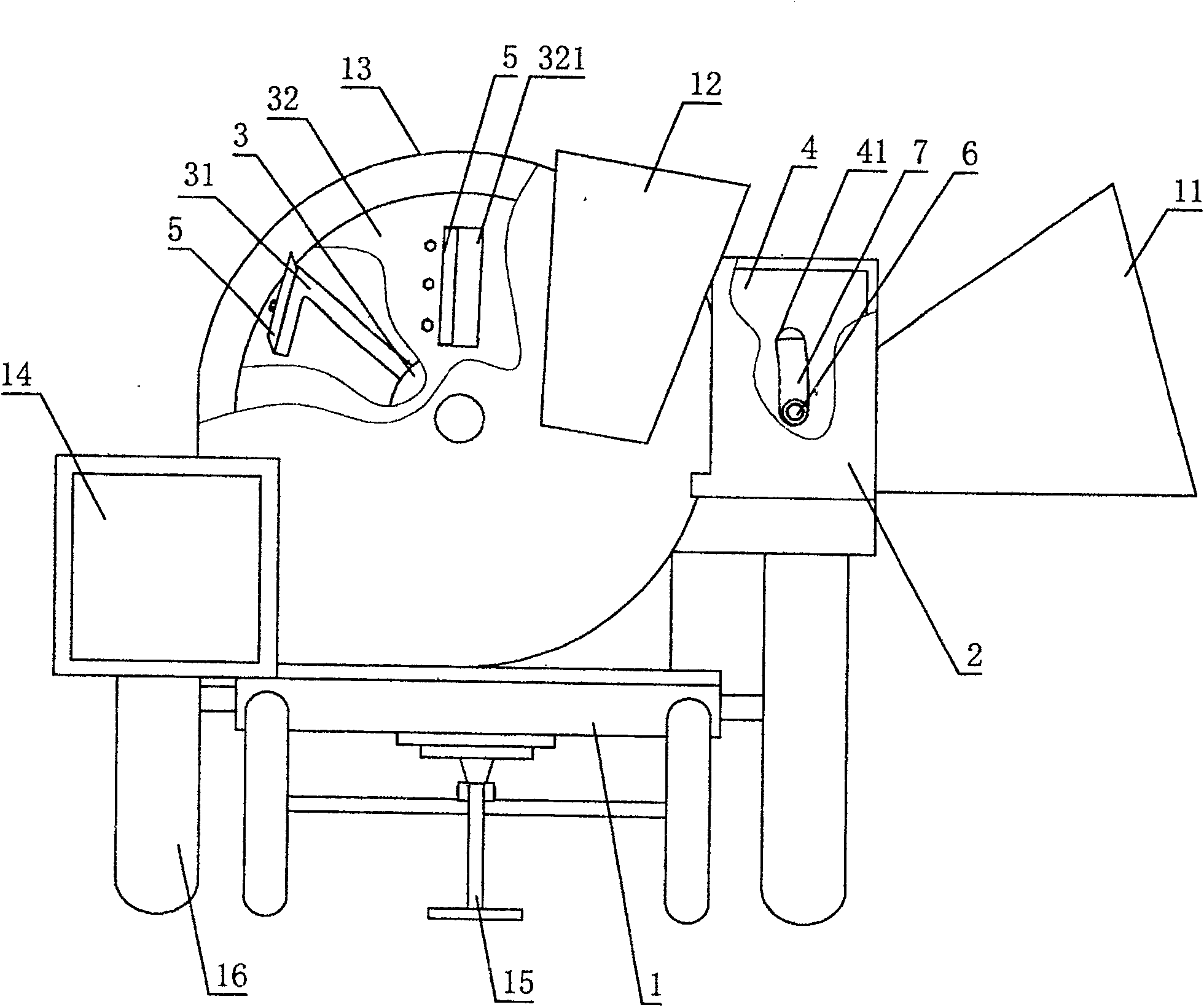 Branch crushing machine