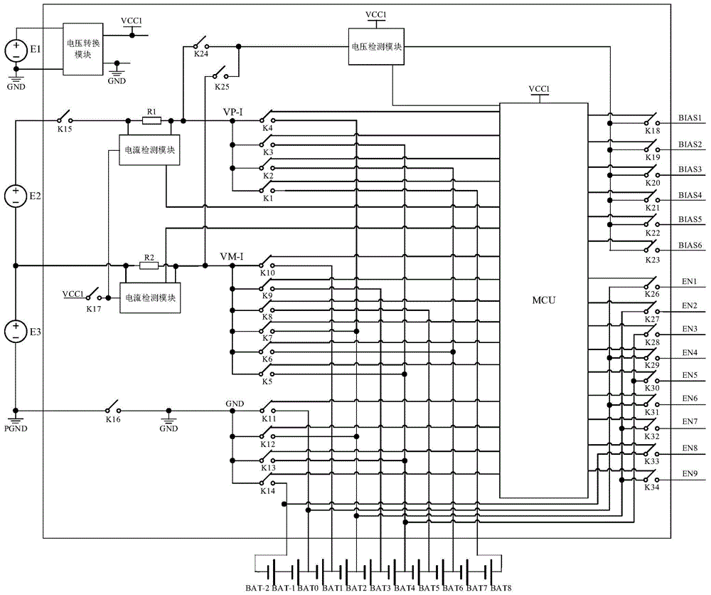 Automatic testing system for battery equalization module packing