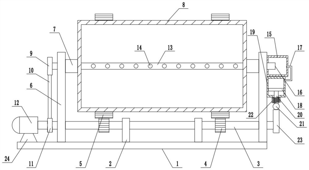 Mesocarp removing device in canned orange agricultural product processing