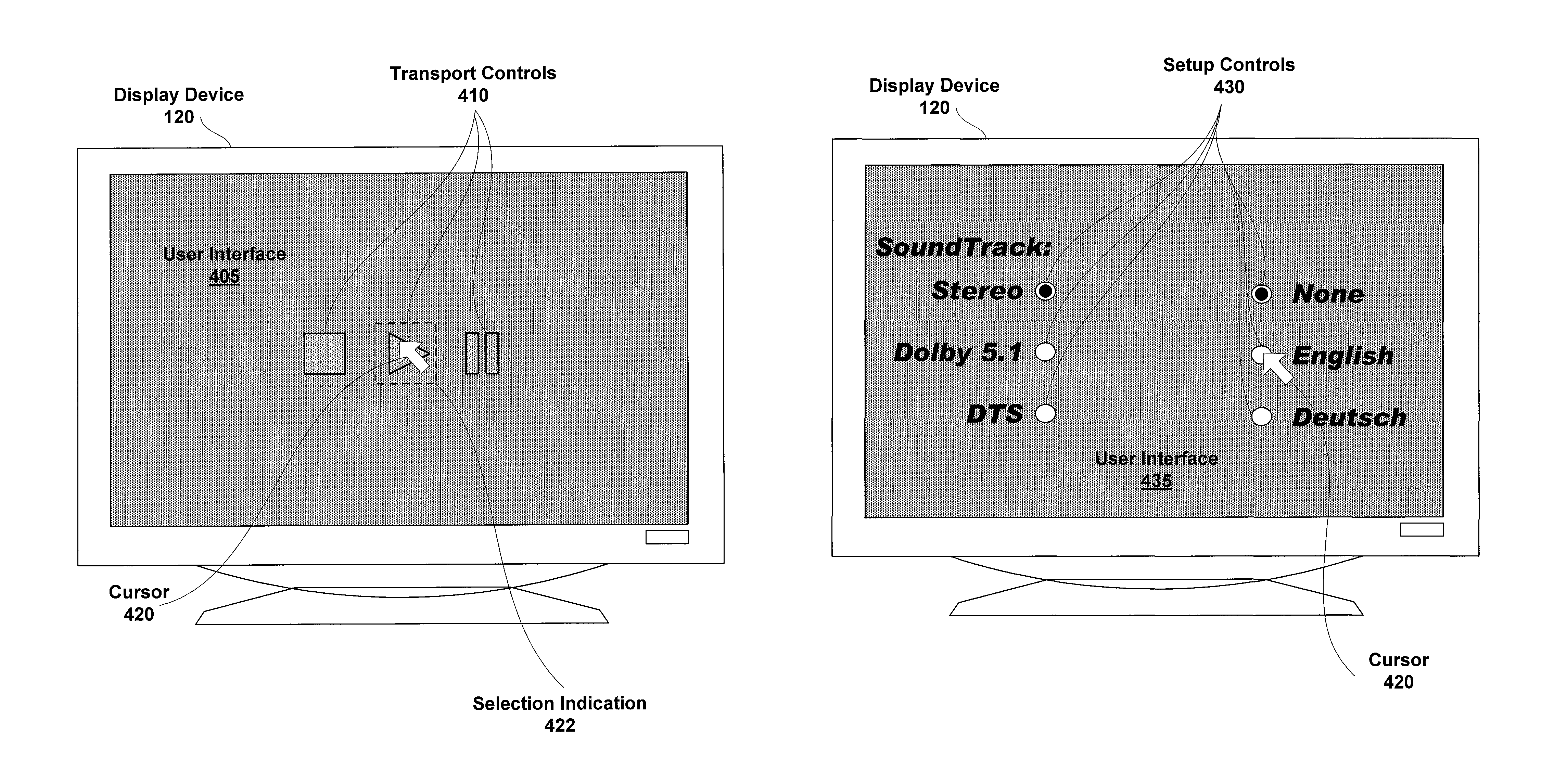 User interface for a remote control device