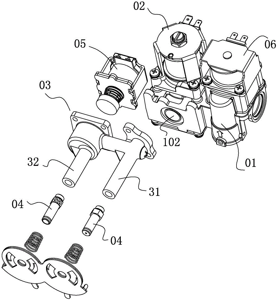 Fuel gas stove and proportional valve for fuel gas stove