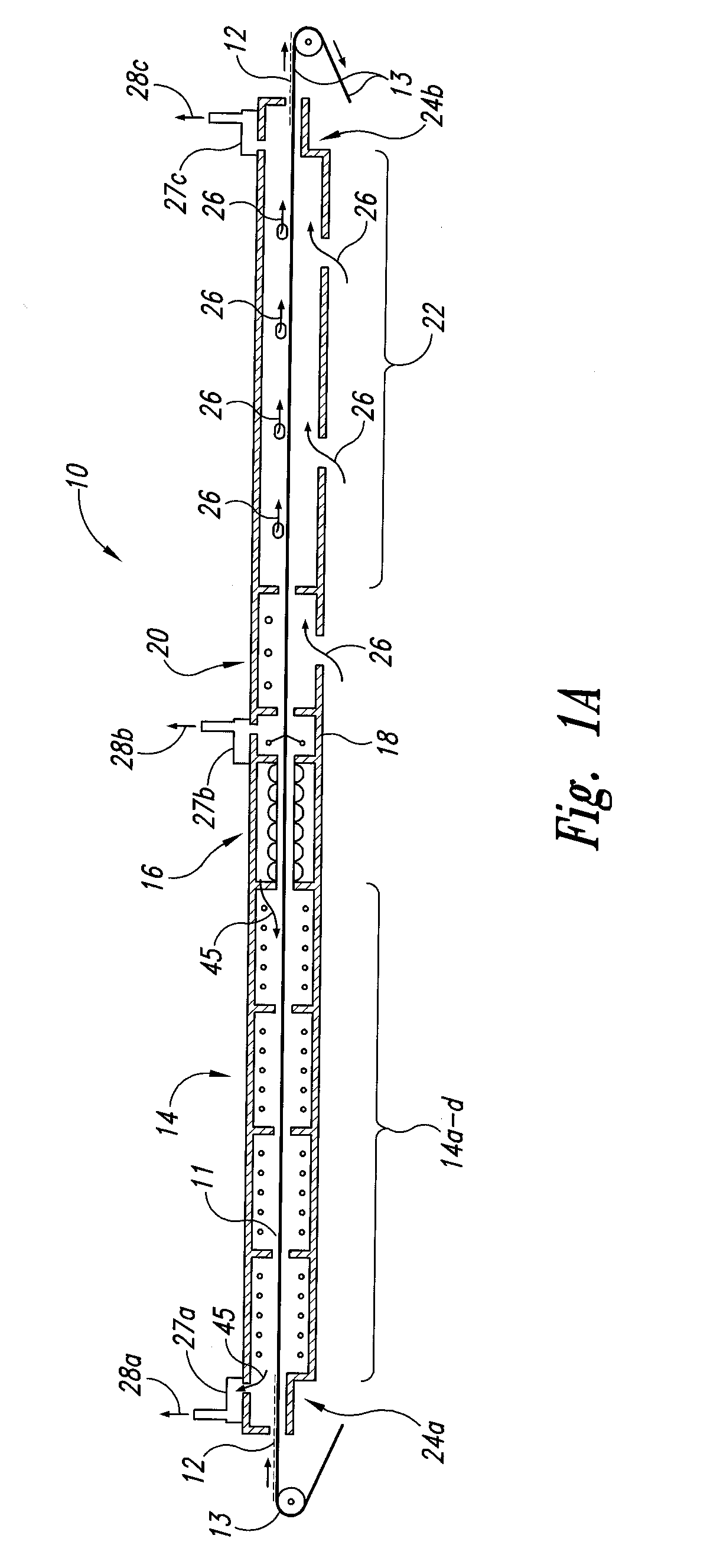 Rapid Thermal Firing IR Conveyor Furnace Having High Intensity Heating Section