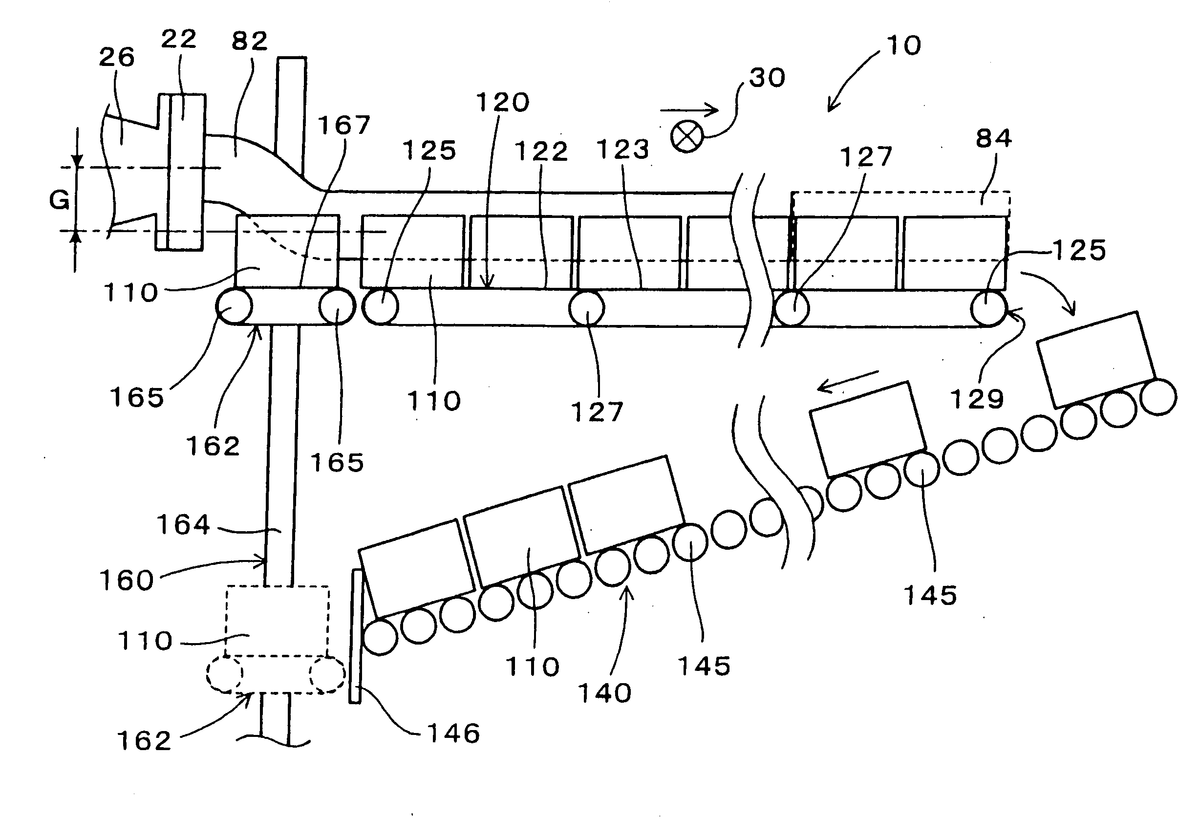 Method of conveying ceramic moldings