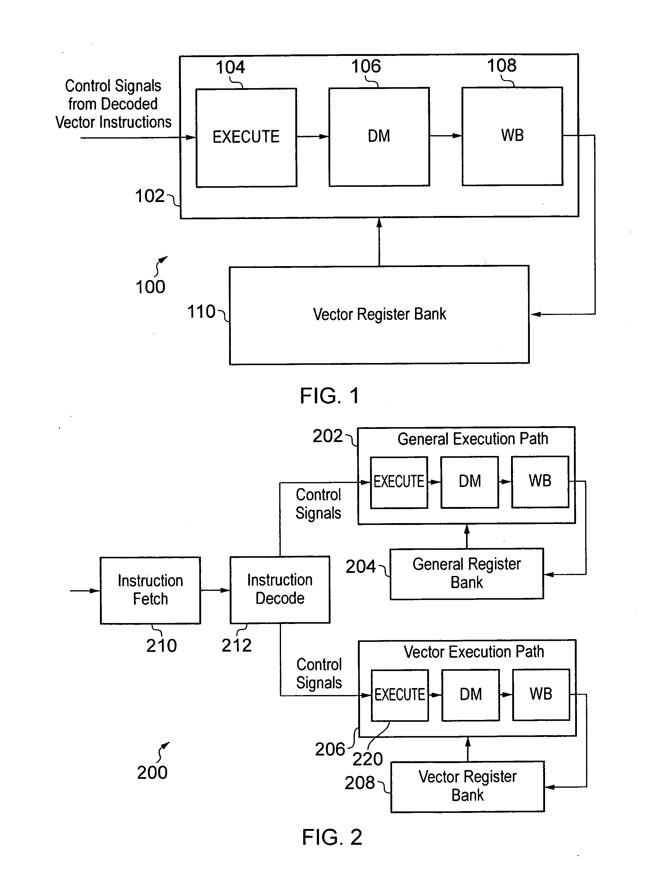 Data processing apparatus and method for handling vector instructions