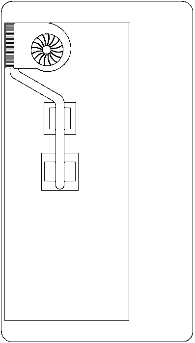 Air-cooled notebook computer with difficultly-weakened heat dispersion property