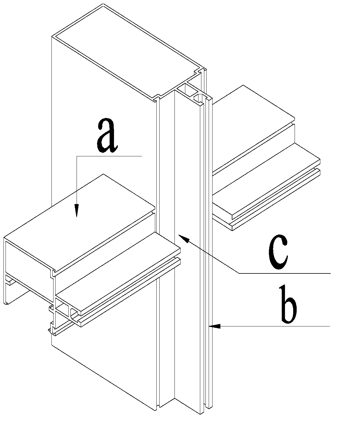 Water leakage preventing system of exposed framing glass curtain wall