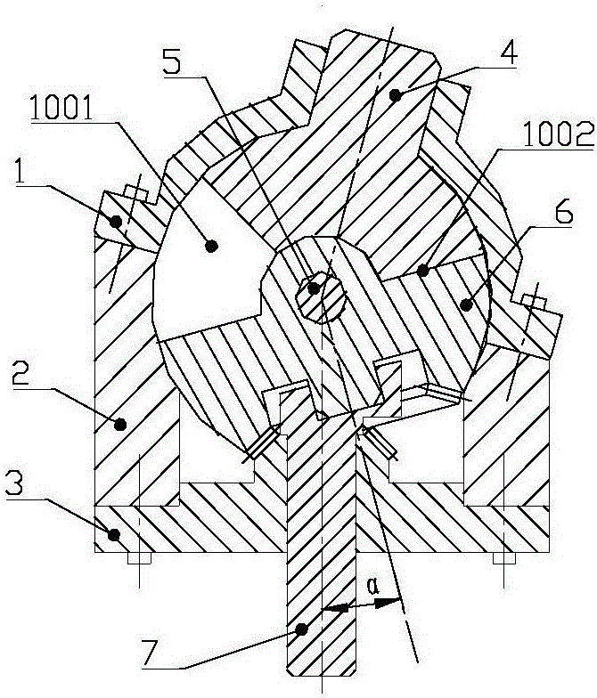 Gear dead-point-passing mechanism of spherical compressor